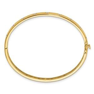 14K Lab Grown Diamond Bangle Bracelet